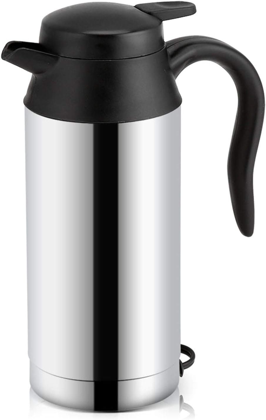 12v Car Kettle Water Boiler, 750ml Stainless Steel Car Heating Cup Electric Kettle for Car Travel Kettle Water Warmer Coffee Mug for Car