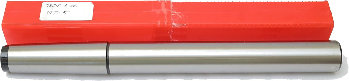 Rahish Tools 5MT Parallel Lathe Alignment Test Bar with High Precision Bar Alloy Steel EN31 Mandrel - Tailstock Re-Alignment Tool with 1 Micron Accuracy & Morse Taper with Max Run-Out of 0.0001"