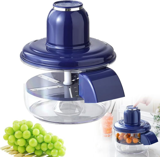 Electric Grape Peeling Machine, 2025 New Automatic Small Fruit Garlic Peeler Machine, Rechargeable Fruit Peeler Machine, Cherry Tomato Garlic Skin Remover Tool for Home Kitchen (Blue)