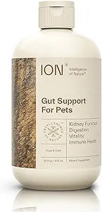 ION* Intelligence of Nature Gut Support For Pets - Liquid Probiotics Drops Alternative for Dogs & Cats, Digestive Health for Puppies, Skin & Hair Health - 16 fl oz (Pack of 1)