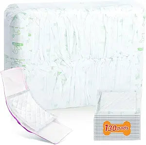 Dog Diaper Liners for Male and Female Dogs, 130ct, Super Absorbent Disposable Dog Diapers Booster Pads fit Most Pet Belly Bands and Wraps (X-Large)