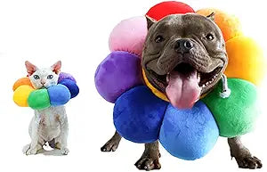 Pet Adjustable Recovery Collar - Recovery Protective Pet Cone Wound Healing Protective Soft Edge for Pets/Kitten/Cats/Small Dogs