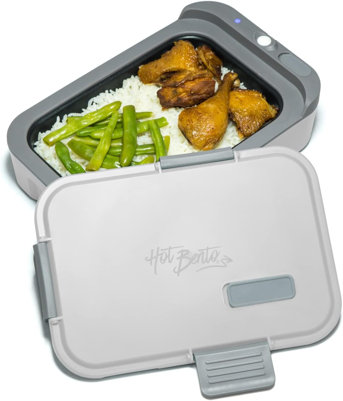 Hot Bento Portable Self-Heated Lunch Box & Food Warmer \u2013 Stainless Steel, Cordless & Battery-Powered, Heats in 10 Minutes, Ideal for Travel, Office, School & Outdoors