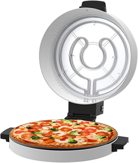 2000W Electric Pizza Oven, Outdoor Indoor Portable 12 Inch Countertop Pizza Maker Machine, Pizza Maker Pan for Home (US Plug 110V)