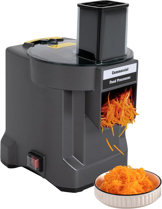 110W Electric Vegetable Chopper with 3 Blades Fruit Vegetable Processor Food Dicer Slicer for Onions Potatoes Cucumbers Apples, Shredding/Dicing/Slicing, 8.2x9.8x13.8in