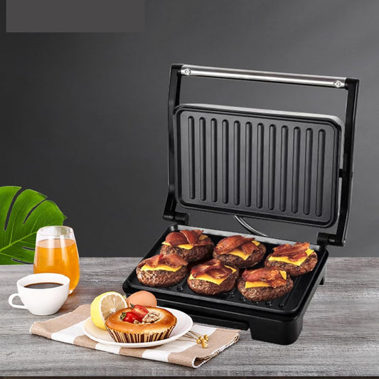 DEISNGB 3-in-1 Electric Panini Press&Grill, Sandwich Maker,4 Slice Stainless Steel Panini Press Grill, Non-Stick Sandwich Press Maker with Removable Drip Tray