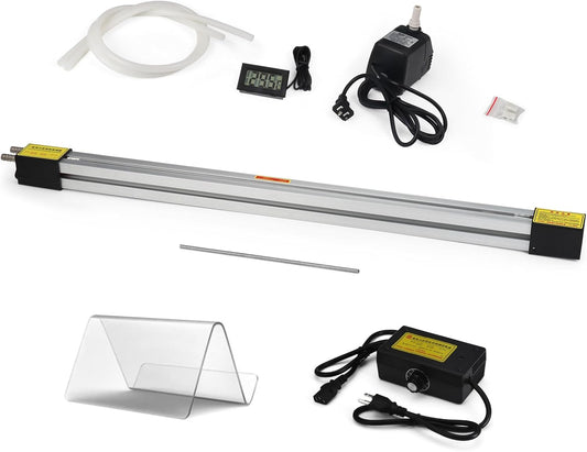 23.6in 60cm Acrylic PVC Plastic Bender, Acrylic Bender Heater, Plastic Sheet Bender, Manual Hot Heating Bender Tool, with 2 Heating Wires, for 1-6mm Plastic Bending 110V, 800W