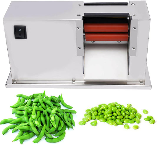 110V 15W Semi-automatic Pea Bean Sheller, Electric Pea Sheller Machine for Peas/Soy/Beans/Edamame Motor speed: 50 RPM (US Stock)