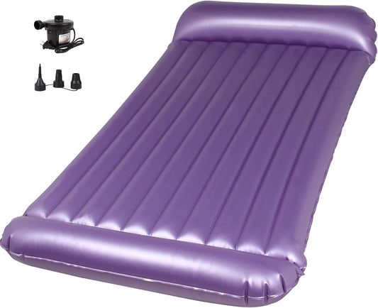 Nuru Massage Mattress Inflatable 88" X 48" - 6in Thick Airbed for Couples, Nuru Massage Air Mattress with Electric Air Pump, Easy-Wipe PVC (400lbs Capacity)