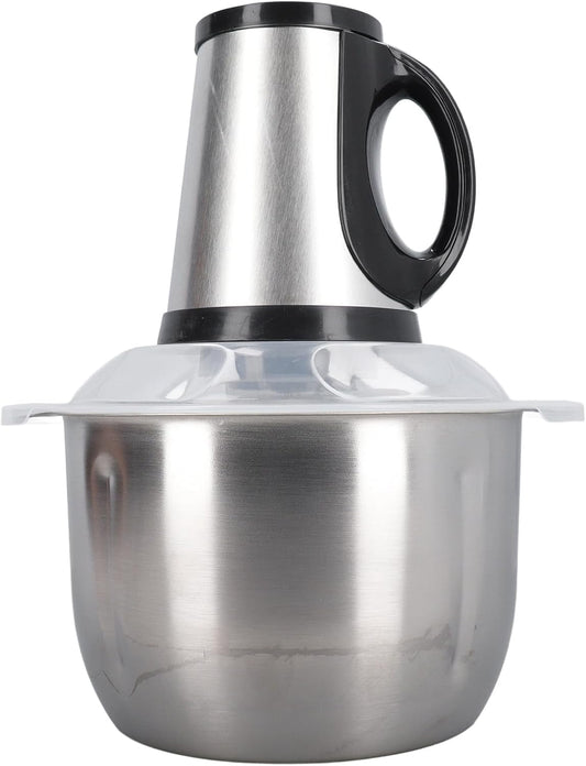 Stainless Steel Vegetable Cutter, Food Processor with 4L Capacity Meat Cutter Food Chopper Comfortable Use Multifunction Electric Cutter for Home Kitcen, Qcwwym0qs6dcga8