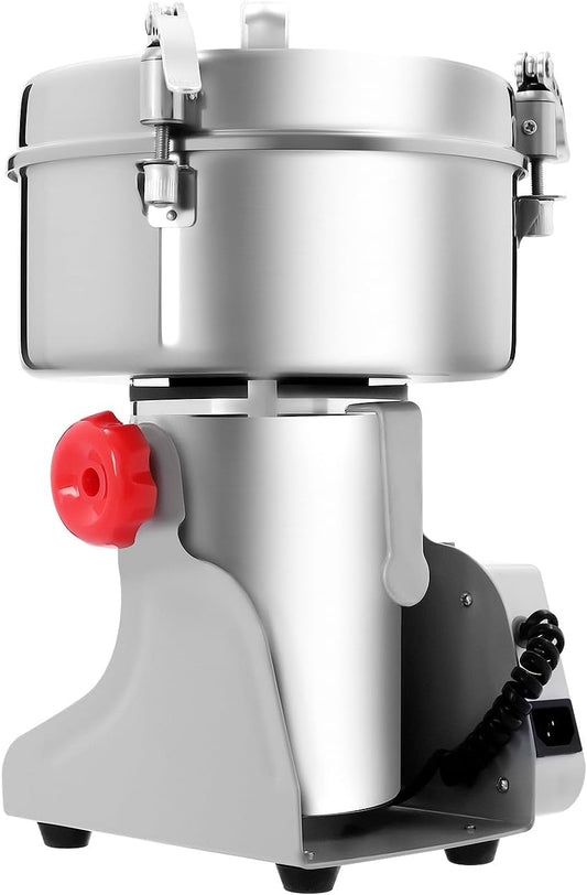 2500g Electric Grain Mill Grinder, 4500W 32000 RPM High Speed Commercial Spice Grinder, Countertop Grain Mill, Stainless Steel Powder Machine for Dry Grains Spices Coffee Beans Corn