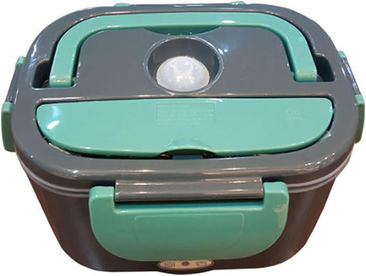 Food Warmer,Large Capacity Electric Lunch Box,1.5L Adult Hot Lunch Box,Electric Lunch Box With Fork And Spoon,Stainless Steel Liner,Removable Liner,Portable Lunch Warmer For Truck\/Car\/Office(Dark gree