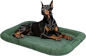 KHONSU PET Durable Dog Bed Tough and Tear Proof Dog Crate Bed, 800lbs Tear Strength PVC-Backed Waterproof Ped Bed Mat Indoor & Outdoor Use for Dogs up to 110 lbs