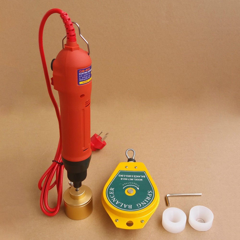 Screw Capper Bottle Capping Machine, Handheld Electric, 1-30mm, 1 Piece