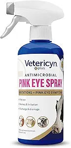 Vetericyn Plus Livestock Pink Eye Spray | Conjunctivitis Relief for Animals, Safe and Non-Toxic Formula to Relieve Redness, Irritation, and Discharge. 16 Ounces
