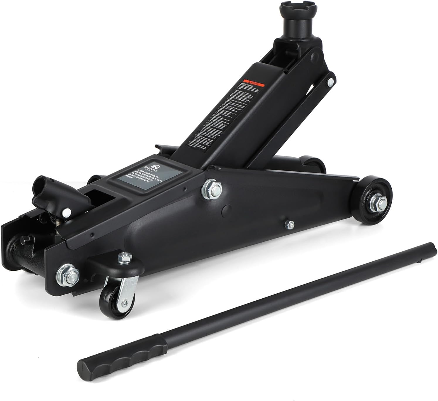 Olympia Tools 91-805 Torin Hydraulic Trolley Service/Floor Jack with Extra Saddle (Fits: SUVs and Extended Height Trucks): 3 Ton (6,000 lb) Capacity, Black