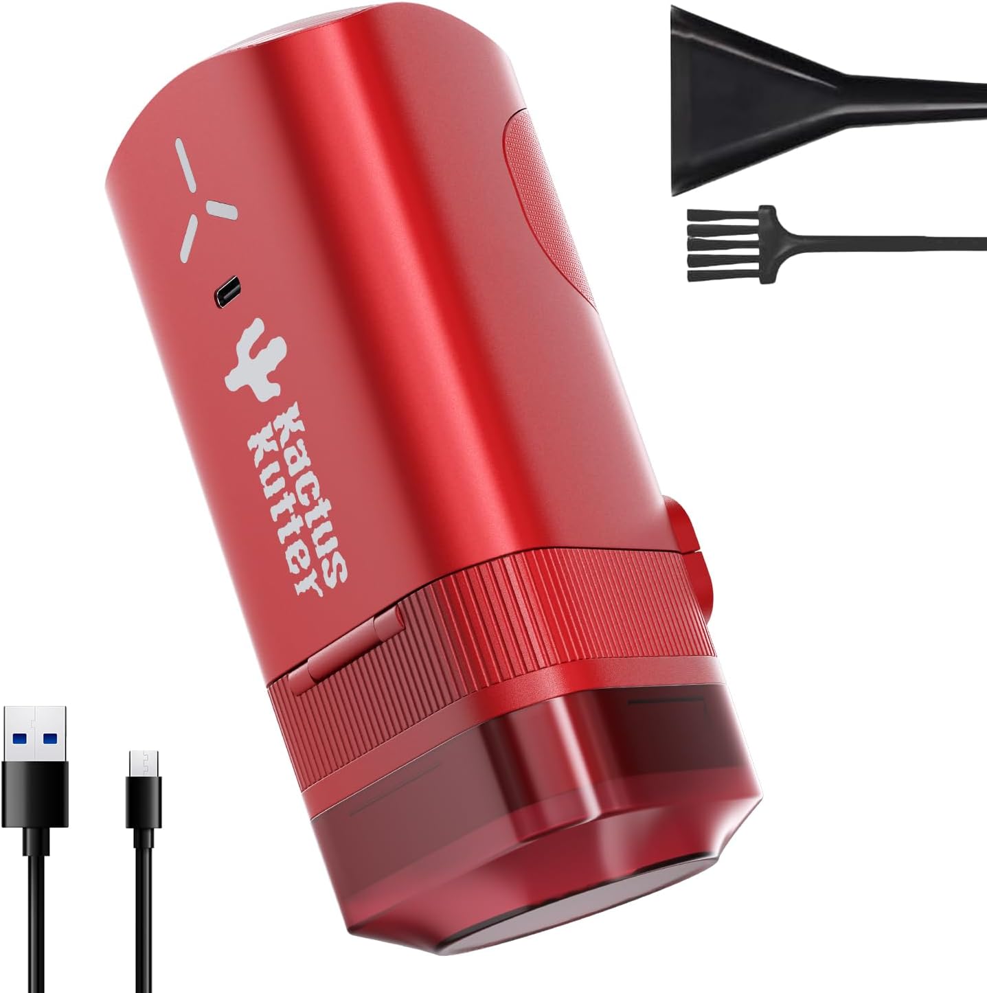 K2 Pro Electric Kitchen Grinder 3 Grams Automatic Spice Mill, Portable Rechargeable Grinder For Kitchen Grinding up to 3 Grams - Deep Scarlet