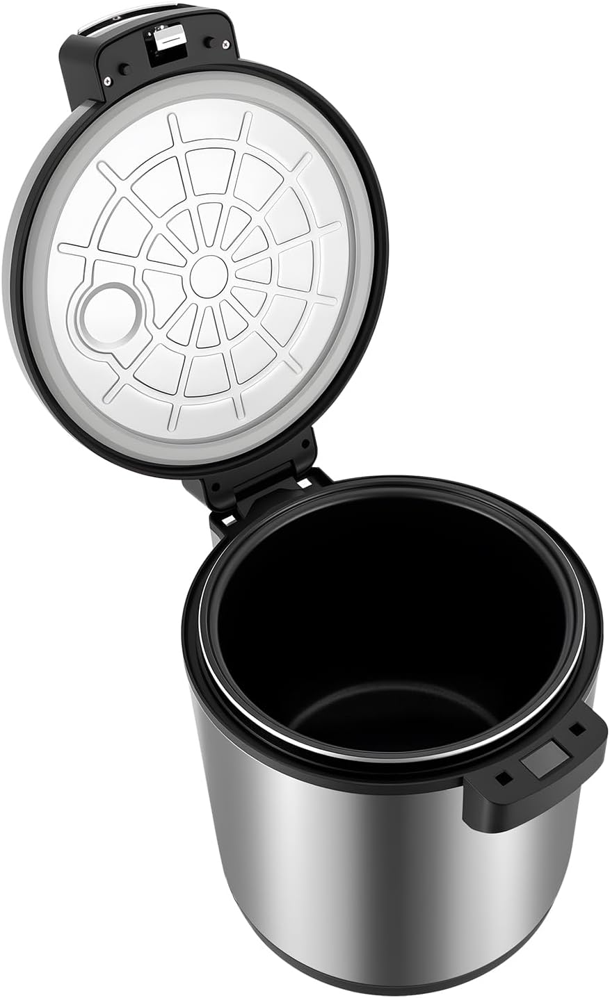 Commercial-Grade Electric Rice Warmer with Cover and Rice Spoon, 6 Gal Portable Food & Rice Warmer Fit For Restaurant Party Family, 110W (Warm Function only, not a Cooker) (silver)