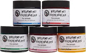 Rainbow Pet Hair Dye, Permanent, Professional, Bright Color for Dogs and Horses
