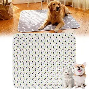 Puppy Pads with pheromones, 2026 Upgraded Washable Puppy Pads for Dogs & Cats, Pee Pad - Leak & Odor Waterproof, Non-Slip Base, Easy to Clean & Reusable (White, M: 27.6" Ã— 31.5")