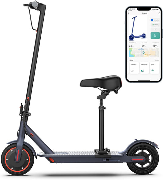 MAXSHOT Electric Scooter for Adults, 8.5\/10\/14" Tires, 19\/22Mph, 350W\/500W Motor, 21-28 Miles Range, Folding E-Scooter with Dual Suspension,APP(V1\/SPRO\/MAX\/PRO\/X1\/X1PRO\/PR)