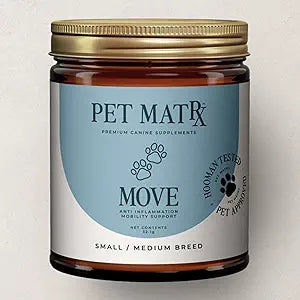 Move Joint Health Dog Supplement with Bovine Collagen - Sooth Pain from Inflammation and Support Dog's Immune System with Antioxidants