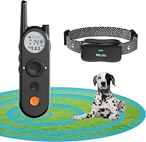 X3 Wireless Dog Fence 3500FT Fence and 6100FT Remote Training Collar, 185 Days Rechargeable Battery - IPX7 Waterproof Collar, Vibrate/Beep/Shock Modes for All Dogs, Black