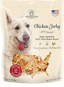 American Paws Chicken Jerky Dog Treats Made in USA All Natural (2 LB)