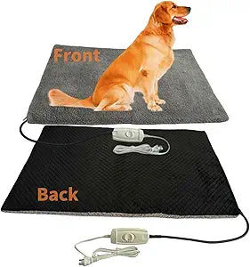 Heated Dog Bed Dog Heating Pad Extra Large 36x24 inch Outdoor Doghouse Indoor Bed,Continuous Always On Heater for Small Medium Pet Cat Puppy Puppies Chew Proof