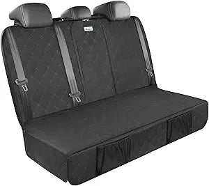 Upgraded 900D Heavy Duty Dog Back Bench Seat Cover, Car Seat Protector, Fits Compact Cars & SUVs, 3 Seatbelts & Armrest Compatible, Waterproof Nonslip Pet Backseat Cover for Dogs & Kids