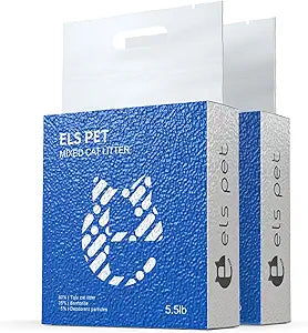 ELS PET Clumping Cat Litters 2 Packs, Strong 3 in 1 Mixed Cat Litter, Unscented Ultra Absorbent and Fast Drying Cat Litter, Flushable Odor Eliminating