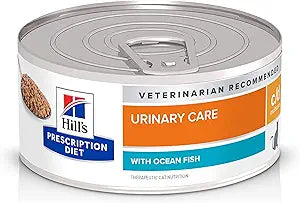 Hill's Prescription Diet c/d Multicare Urinary Care with Ocean Fish Wet Cat Food, Veterinary Diet, 5.5 oz. Cans, 24-Pack