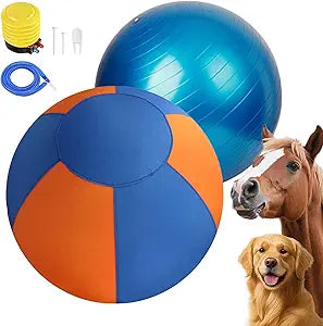 Herding Ball for Dogs - Durable Waterproof Dog Toy, Dual-Layer Large Interactive Pet Play Ball for Australian Shepherds, Cattle Dogs, Collies, and All Herding Breeds (18")