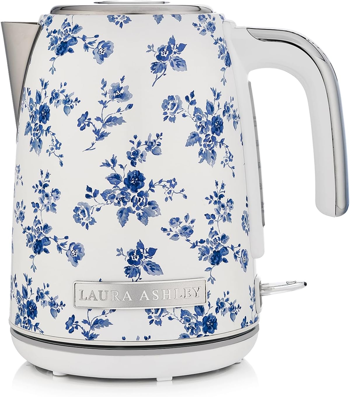 Laura Ashley Stainless Steel Electric Kettle 1.7 Liter - 1500W Rapid Boil Electric Kettles for Boiling Water - Electric Tea Kettles Automatic Shut Off - Overheat & Boil Dry Protection Jug Kettle