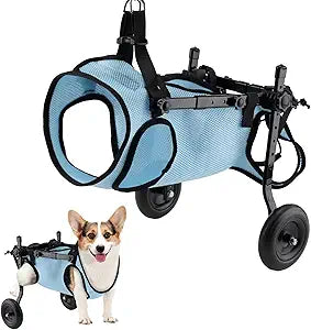 Dog Wheelchair for Back Legs, Dog Wheelchair Cart, Doggy/cat Wheelchairs with Disabled Hind Legs Walking, Mobility Aids for Small Pets Hind Limbs, Dogs Carts with Wheels, Light Weight,M