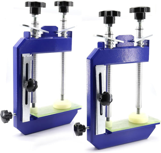 2PCS 45°Mitre Clamp Granite Stone Marble Clamp Countertop Seam Splicing Fixture Install Tools for granite,Stone, Marble Slab Installation (2pcs-Heavy-10inch)