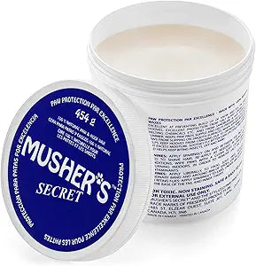 Musherâ€™s Secret Dog Paw Wax 454g (16oz) â€“ All-Natural Dog Balm w/ Vitamin E â€“ Helps Protect & Moisturizes Cracked Paws â€“ Invisible Barrier for Hot Pavement, Ice & Salt â€“ Lick-Safe & Non-Toxic