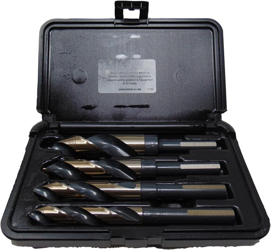 Norseman by Viking Drill and Tool 26443 4 Piece 9/16 in. to 1 in. Heavy Duty Black and Gold Vortex 1/2 in. Shank Set