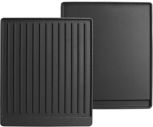 2-in-1 Reversible 15\u201D x 12.8\u201D Pre-Seasoned Cast Iron Cooking Griddle for Gas Stove\/Charcoal\/Electric\/Propane\/Gas Grill, Flat Griddle Top Plate for Broil King Crown and Signet Series Grill