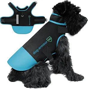 Protective Dog Harness Vest for Dogs â€“ Shield Your Pet from Raptor and Animal Attacks â€“ Adjustable, Choke Free, Waterproof, Reflective (Medium, Blue)