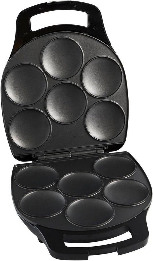 IMUSA 6 Slot Electric Arepa Maker with Temperature Control, Matte Black