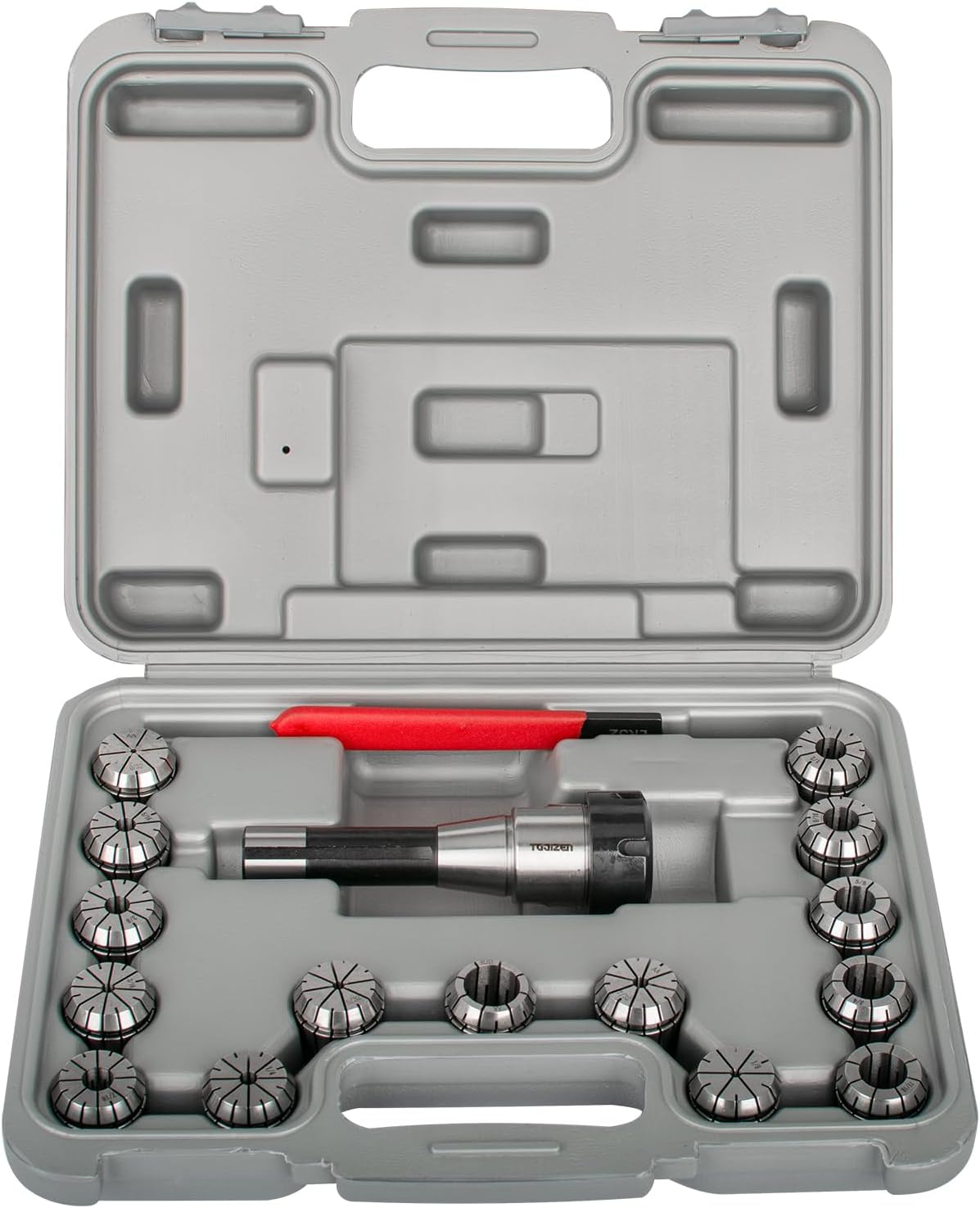 R8 Collet Set with 15 PCS ER32 Collets, R8 ER32 Collet Holder Chuck Kit for CNC Engraving Machine & Milling Lathe Tool