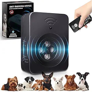 Anti Barking Device for Dogs-Ultra Sonic Dog Bark Deterrent Devices Long Range 50ft | Ultimate Ultrasonic Bark Control Device for Dogs | 3 Modes Ultrasonic Bark Boxï¼ŒSilencer Dog Barking Indoor/Outdoor