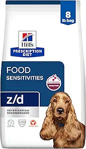 Hill's Prescription Diet z/d Skin/Food Sensitivities Hydrolyzed Dry Dog Food, Veterinary Diet, 8 lb. Bag