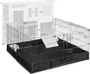 Aivituvin Pet Playpen Guinea Pig Cage Small Animal Rabbit Exercise Pen with Waterproof Floor Liner - Extension Playpen ONLY