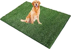 Grass Pad for Dogs, 72" x 48" Artificial Turf for Pets Potty Training, Fake Grass Mat with Drainage Holes, Easy to Clean, Large Turf Rug Outdoor Indoor Use