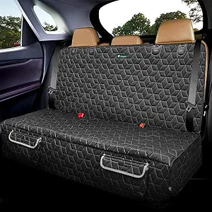 Bench Dog Car Seat Covers for SUV, Waterproof Dog Seat Cover for Back Sea, Dog Seat Cover Protector for Suvs,Cars,Trucks, Heavy Duty Non-Slip Split Bench, Pet & Kid Proof (52" W)