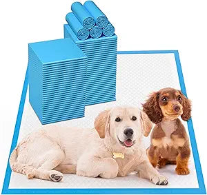 Upgrade Leak-Proof Pet Training and Puppy Pads, Jumbo Pee Pads for Dogs with Thicken Polymer Heavy Absorbency, Quick Dry Disposable Pee Pads for Cats Dogs (150, Regular 30''x36'')