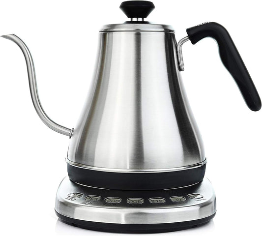 Gooseneck Electric Kettle with Temperature Control - 0.8L Stainless Steel & BPA Free Plastic - Custom Temp Presets for Teas & Coffee - Keep Warm Option
