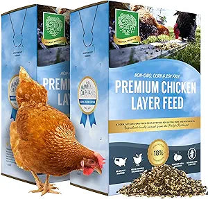 Small Pet Select Chicken Layer Feed Pellets, Food for Chickens and Laying Hens, Poultry and Waterfowl, High Protein and Omega 3, Corn and Soy Free, Non-GMO, 20 lb (2-Pack), 40 lbs Total